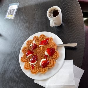 Waffles local cuisine in norway