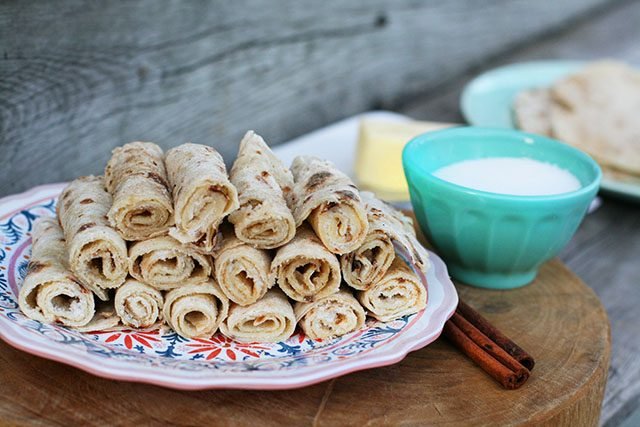 Lefse local cuisine in  norway