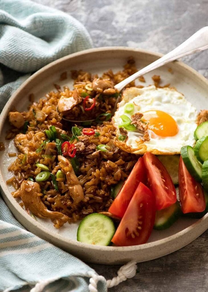 Balinese Cuisine,Uncover Bali's Culinary Treasures : Nasi Goreng (Indonesian Fried Rice))