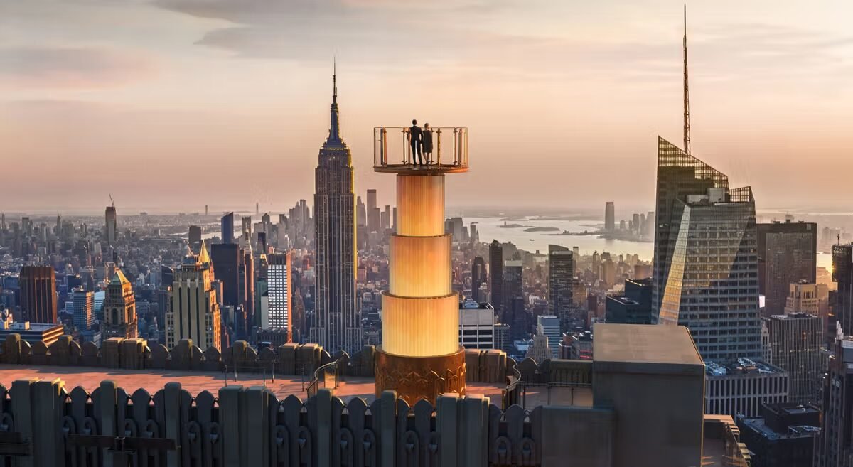Top of the Rock Observation Deck: Classic Midtown Skyline of New York City