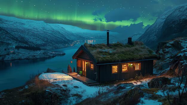 Enjoy the magic of the Northern Lights from a cozy retreat in Norway