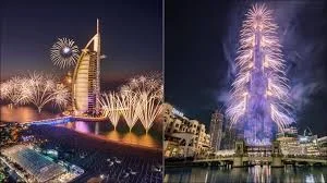 Dubai, UAE: Burj Khalifa Fireworks