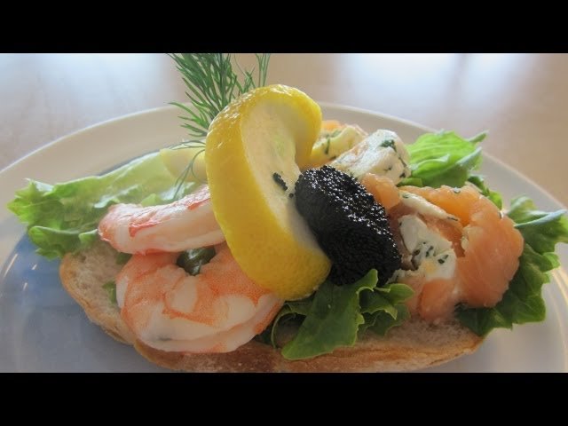 Røkelaks (Smoked Salmon) local cuisine in  norway
